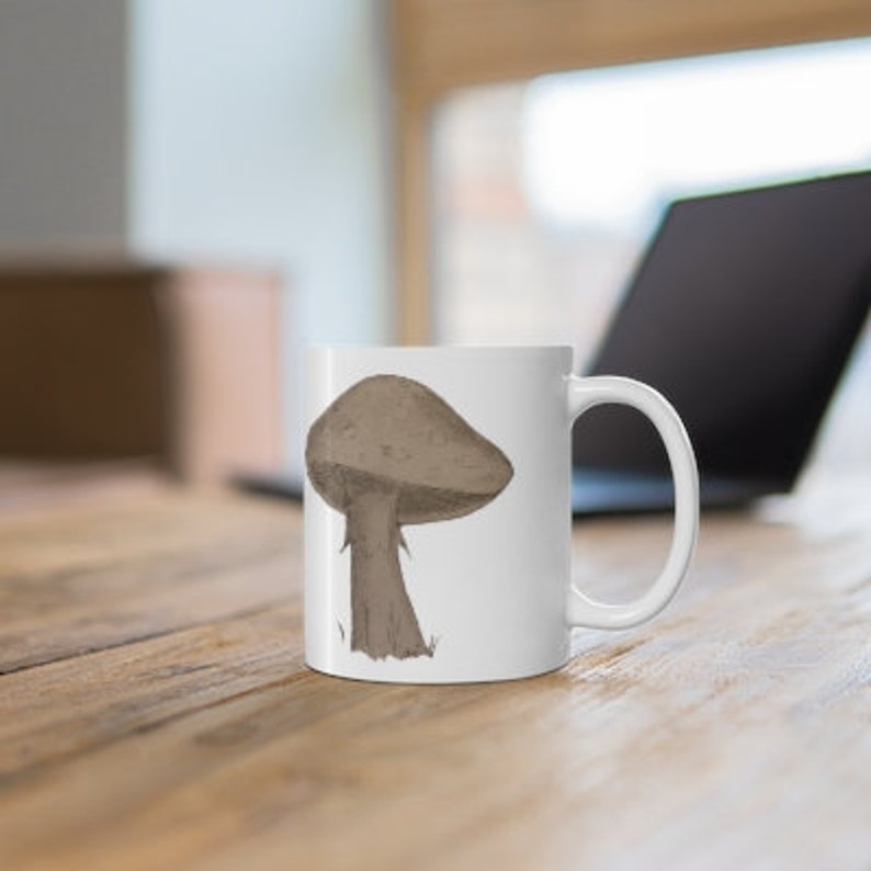 Enchanted Mushroom Ceramic Mug 11oz Tammy's Mushroom design, drop shipped on a mug image 5