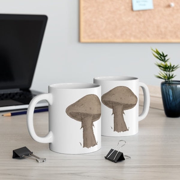 Enchanted Mushroom Ceramic Mug 11oz - Tammy's Mushroom design, drop shipped on a mug!