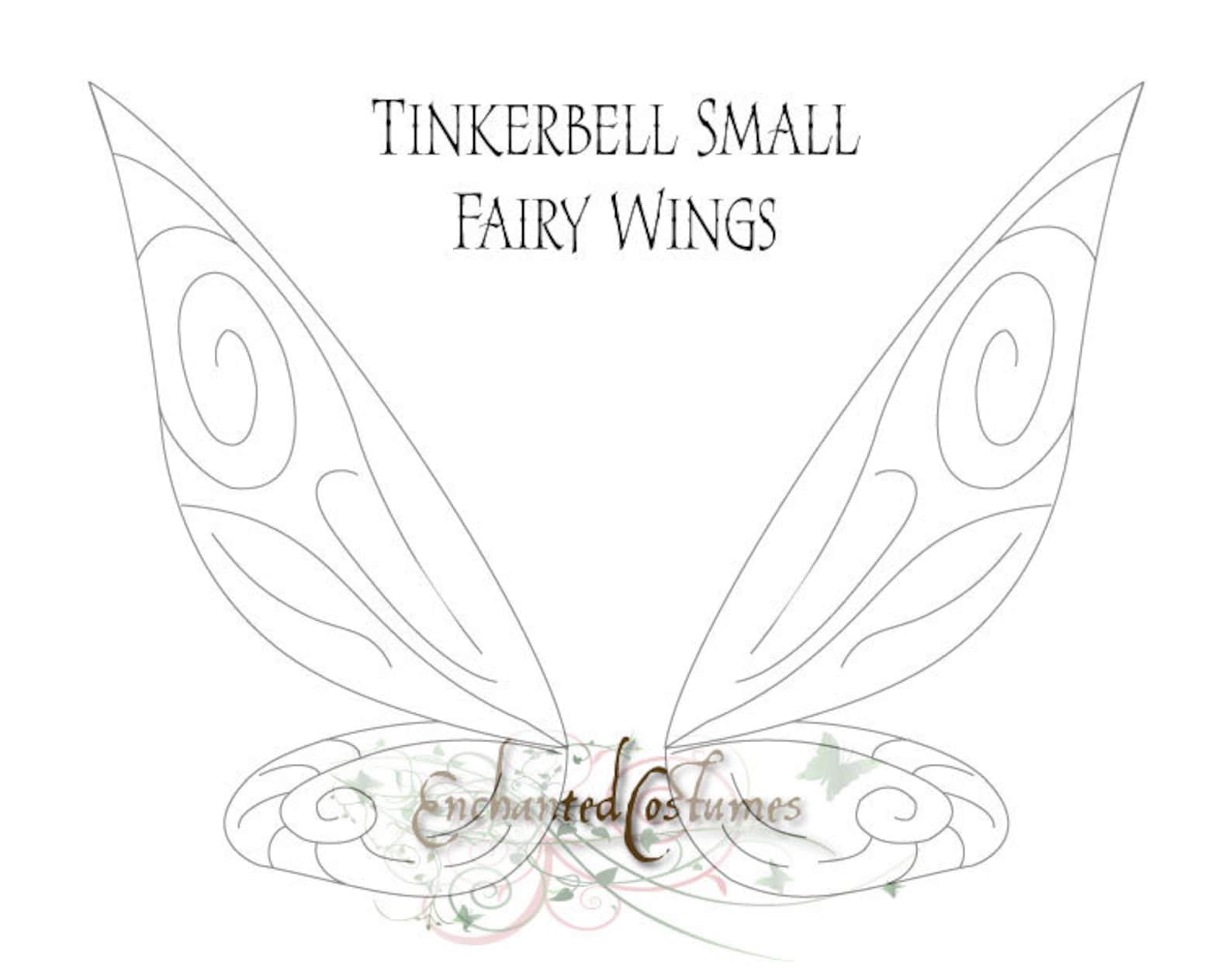 PDF download PATTERN and tutorial for fairy wings Tinker Bell | Etsy