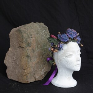 RTS Blue & Purple Forest Fairy headpiece image 5