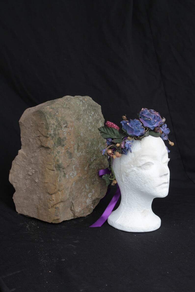 RTS Blue & Purple Forest Fairy headpiece image 5