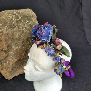 RTS Blue & Purple Forest Fairy headpiece image 2