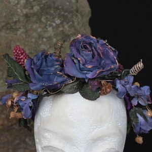 RTS Blue & Purple Forest Fairy headpiece image 4