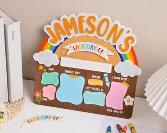 Custom first day of school sign,Back to school sign,Kindergarten first day of school sign,Last day of school sign,1st day of school board