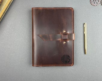 Leather Engraved Journal, With Free Gold Pen, Personalized Leather Journal, Corporate gift, Leather Travel Journal, Gift For Men, For Women