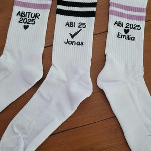 Personalized ABI 2025 socks I ABI socks I Abitur I Graduation gift I Crew socks