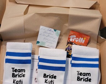 JGA Strumpor SET 5 par I Crew Strumpor I Team Bride I 5 par Team Bride strumpor i setet I Team Bride