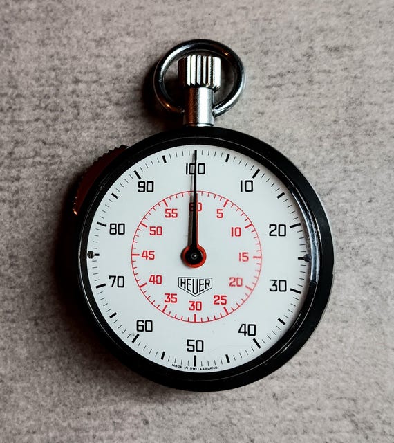 TAG HEUER Stopwatch Vintage Rare 1970 Chronograph ~ Fully Serviced