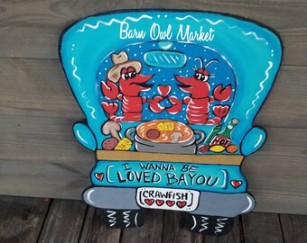 Seafood Plaque Clam Bake Wood Signs GS 2789