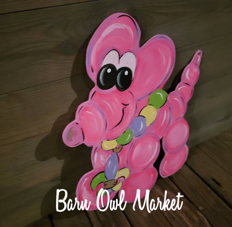 Balloon Dogs Door Hanger Bead Dog Door Hanger Mardi Gras Etsy