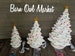 Ceramic Christmas Tree UNPAINTED three sizes to choose from, Ceramic Bisque Trees, Ceramic Tree with Light kit and twist bulbs 