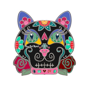 Sugar skull Cat template, Sugar skull template, Day of Dead sugar skull template, Dia de los Muertos template