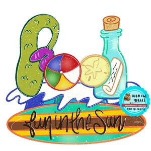 Pool surfboard door hanger, pool sign, surfboard door hanger, Surfboard door hanger