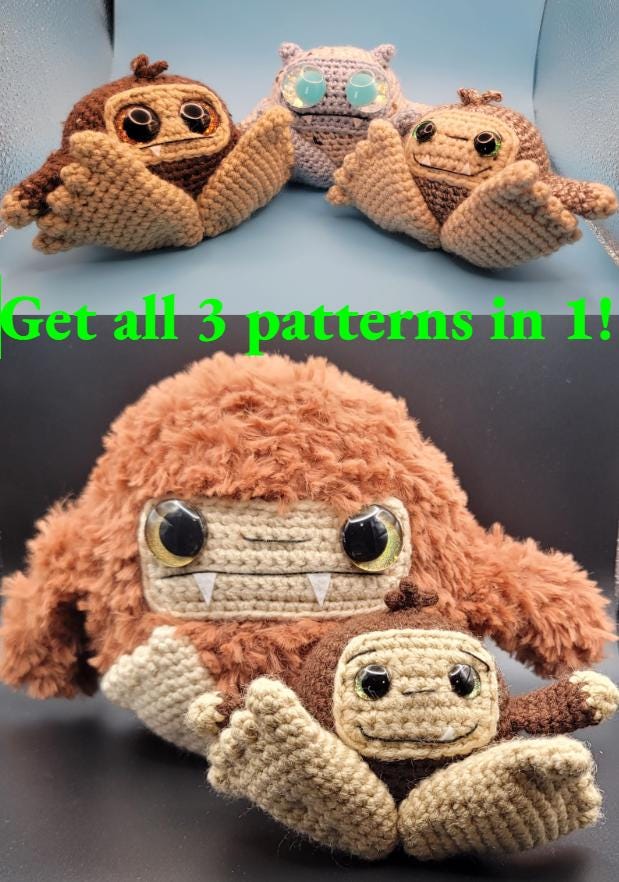 Fat Bigfoot/Yeti Pattern Only
