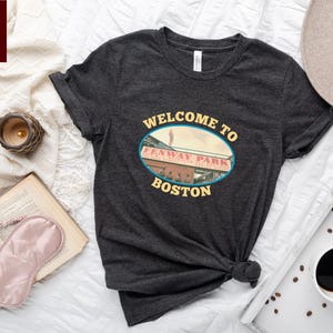 Fenway Park Welcome to Boston Shirt, Red Sox Fan Tee, Classic Baseball Graphic T-Shirt, Game Day Sports Gift for Supporters
