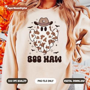Boo Haw Cute Ghost PNG | Halloween Inspired PNG | Digital Download