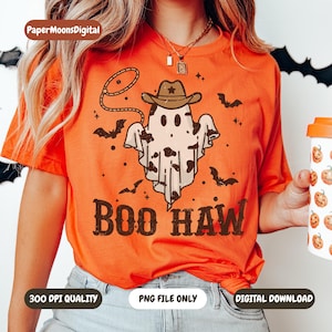 Boo Haw Ghost PNG | Western Halloween Inspired PNG | Digital Download