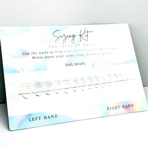 Press-On Nail Sizing Kit – Shape & Length Custom Fit