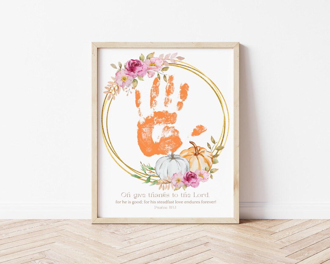 Fall Handprint Art Printable | Baby Keepsake | Sunday School Crafts ...