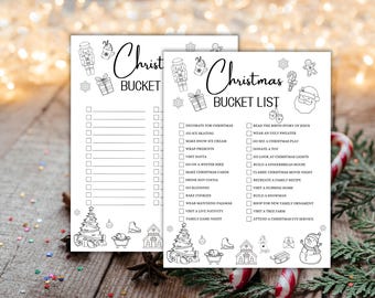 Lista dei desideri di Natale stampabile, Lista dei desideri invernali, Lista delle cose da fare in famiglia, Lista dei desideri per le vacanze, Lista di Natale, Lista di controllo delle attività natalizie