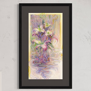 Lily – Limited Edition Giclée Print, Flower Art, Signed Fine Art Print, Still Life Wall Art, Modern Home Decor
