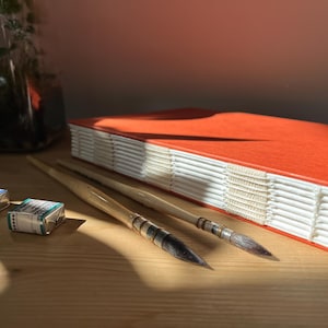 Blocco da disegno per acquerelli fatto a mano A5 – Carta pressata a freddo 100% cotone, Hahnemühle Expression, 300 g/m²