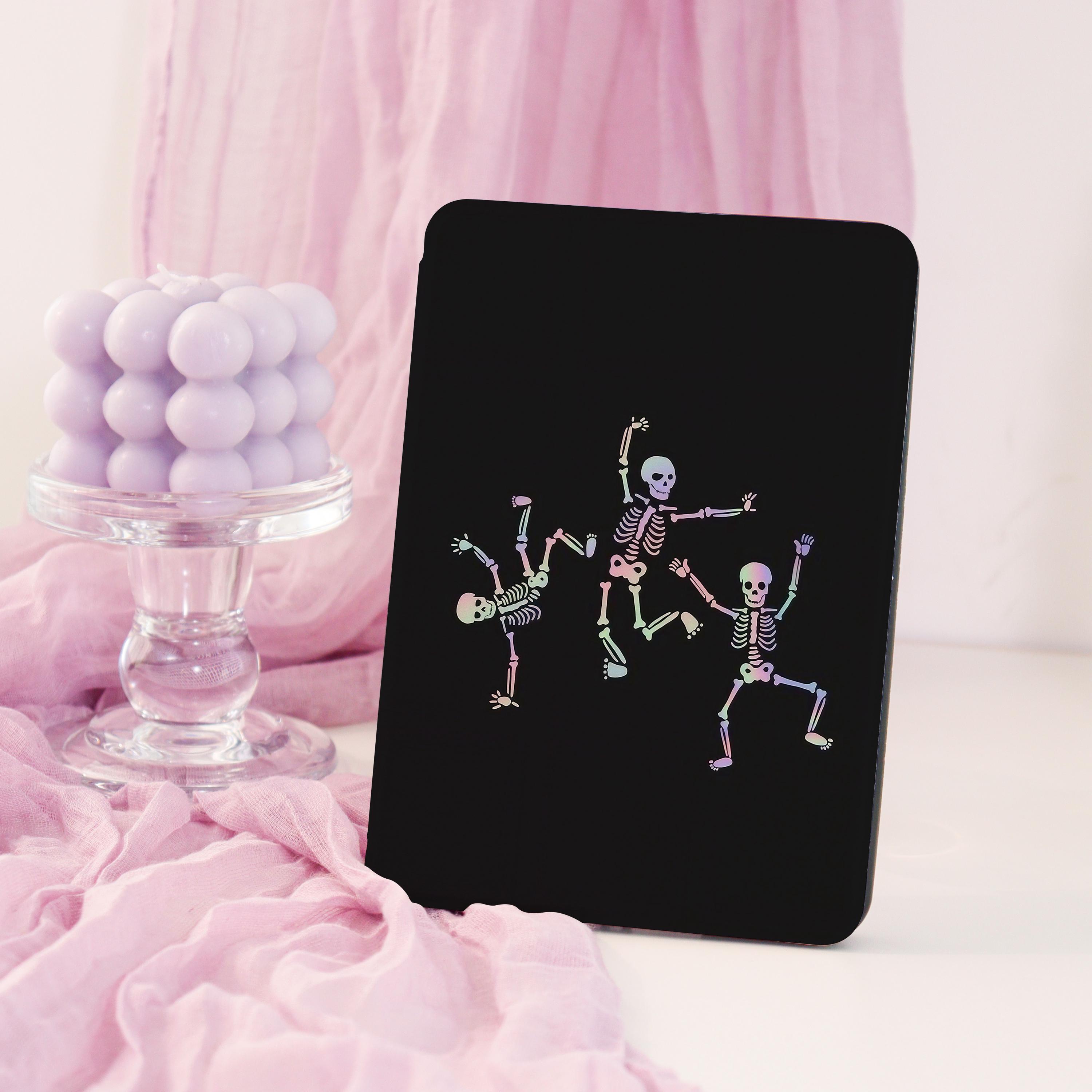 Halloween Theme Skeleton New Kindle/Kobo Case, Kindle Case With Hand Strap for Kindle Paperwhite Case 5/6/7, Kindle Kobo Clara Libra Case