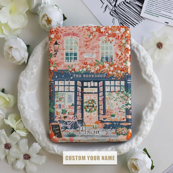 The Bookshop Kindle Case Personalized Kindle Case With Auto Wake/Sleep for Kindle 2022/2024, Paperwhite 1/2/3/4, Kindle Colorsoft Cover