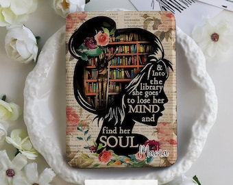 Book Lovers Kindle Case Personalize Kindle Case With Auto Wake/Sleep for Kindle 2022/2024, Paperwhite 1/2/3/4, Kindle Colorsoft Cover