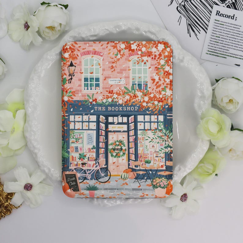 The Bookshop Kindle Case Personalized Kindle Case With Auto Wake/Sleep for Kindle 2022/2024, Paperwhite 1/2/3/4, Kindle Colorsoft Cover image 2