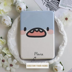 Cartoon Baby Shark Kindle Case Custom,Kindle Case With Hand Strap for Kindle Paperwhite case 1/2/3/4,Kindle 2021 2022 Cover,Kindle11th Cover