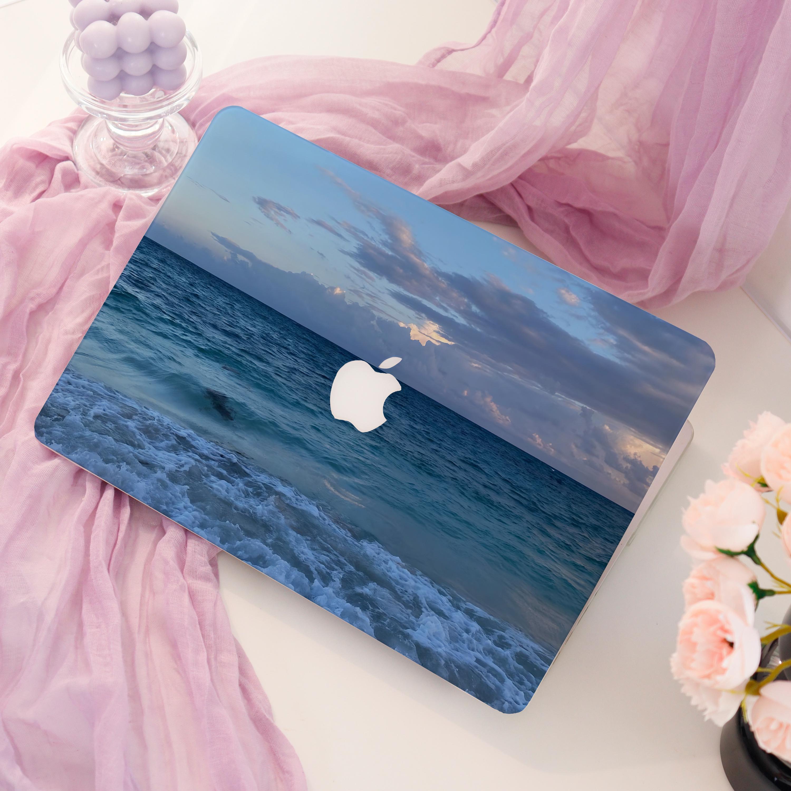 Ocean View Beach Scenery Mac Case; Protective Laptop Case Cover for ...