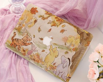 Winnie and Friends Mac Case; Protective Laptop Case Cover for Macbook Air 15/13; Pro 14/15/16 A3401 2021 2022 M4 2025; New Hardshell Case