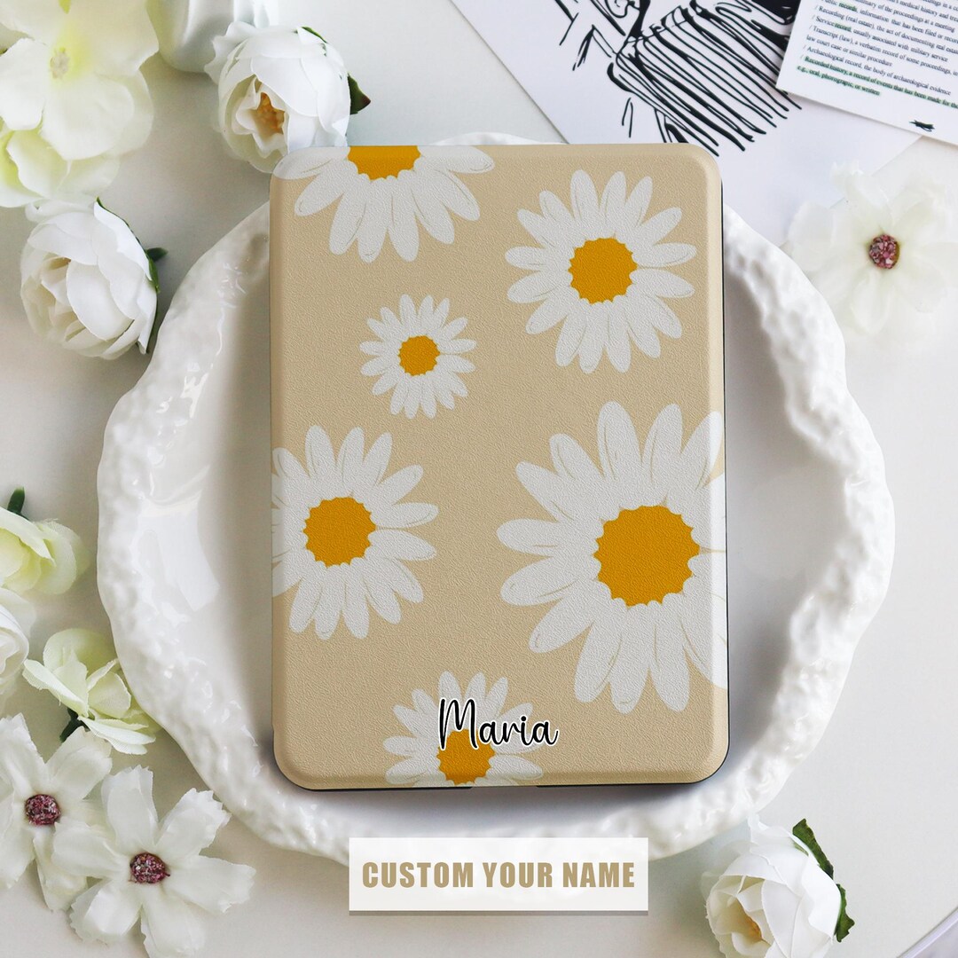 Daisy Flower Kindle 12th Generation 2024 Case With Hand Strap ...