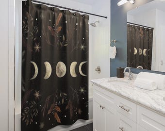 Moon Phase Shower Curtain