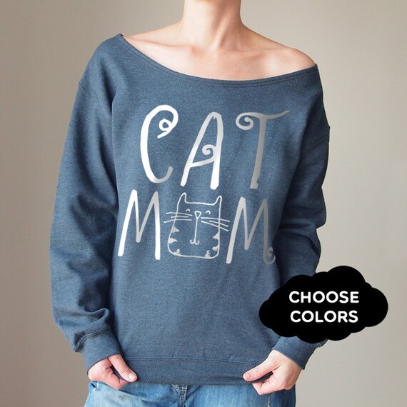 custom off the shoulder sweatshirt