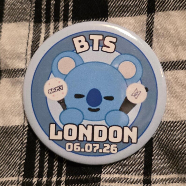 BTS London 2026 Commemorative Badges: 58mm - Etsy UK