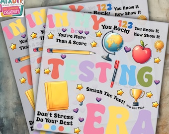 In My Testing Era Dtf, Test Day Dtf Transfer, Ready to Press DTF Transfer, Iron on Decal, Direct to Film Transfer