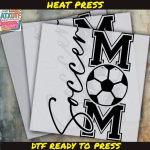Soccer Mom Dtf, Soccer Game Day Dtf, Soccer Mama Dtf Transfer, Ready to Press DTF Transfer, Iron on Decal, Direct to Film Transfer