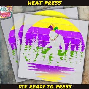 Mardi Gras DTF Transfer, Iron on Decal, Mardi Gras DTF, Ready to Press DTF Transfer, Direct to Film Transfer