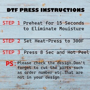 a sign with instructions on how to set a heat press