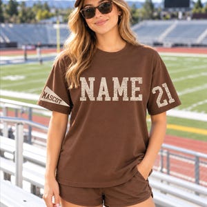 Mascota personalizada con nombre y número personalizados para camiseta (transferencia DTF)