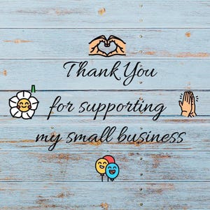 a wooden background with a hand holding a heart and the words thank you for supporting