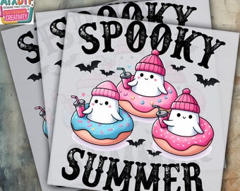 Spooky Summer Dtf, Summerween Dtf, Halloween Dtf, Ready to Press DTF Transfer, Iron on Decal, Direct to Film TransferRoo