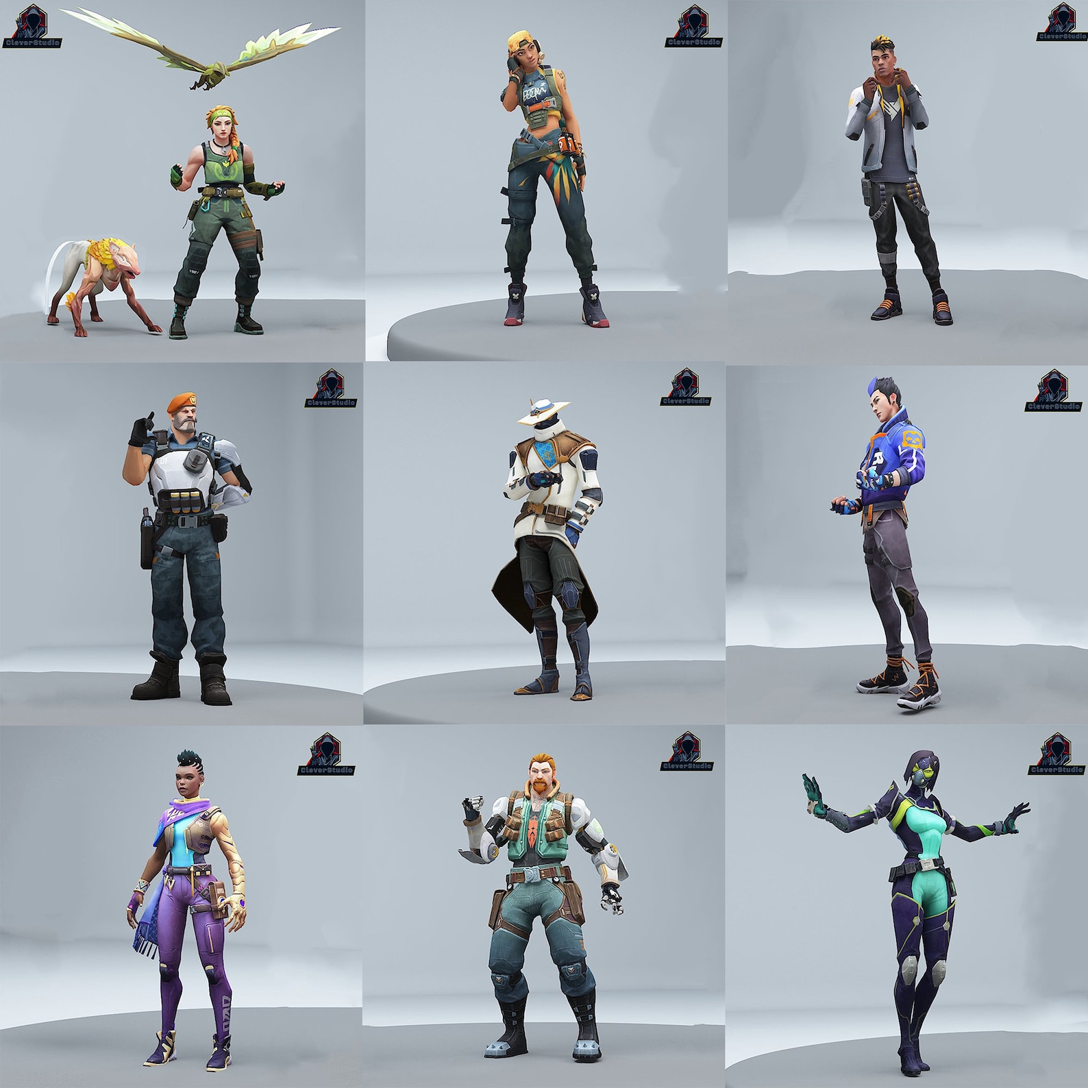 Valorant Mini Figurine 3D Print Custom Hand Resin Figures Etsy