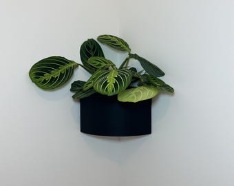Corner flower pot wall mount