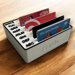 Porte-cartes / organisateur par Ordre Alphabétique personnalisable