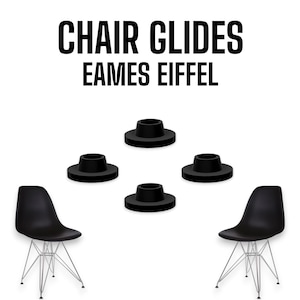 Replacement glides for Eames Eiffel chair (x4)