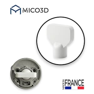 Adaptador de botón de cilindro KABA compatible con la cerradura conectada Nuki Smart Lock Pro.