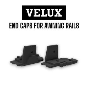 Reinforced replacement end cap for Velux blind rail compatible with DKL S, DKL SWL, dg s and dj s models original reference 948595